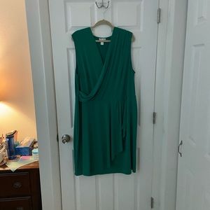 3X green dress 👗☺️ super flattering GUC